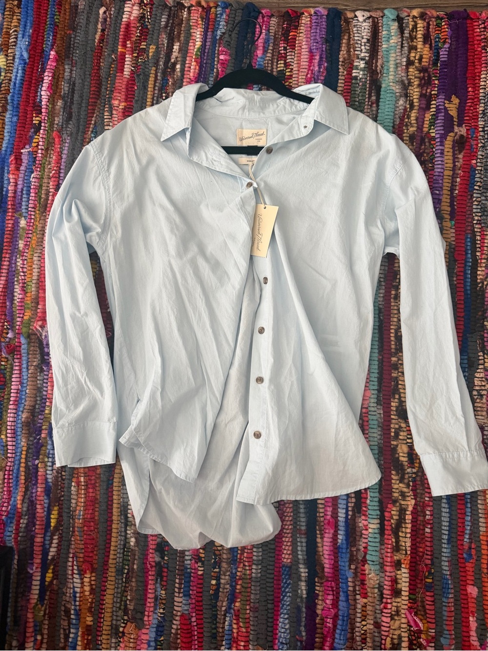 Universal Thread Men's Light Blue Button-Down Shirt